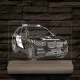 Rendőrségi rendszámos SUV fatalppal 7 színű 3D led lámpa