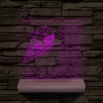 Egyedi Osztálygálya 3D LED Lámpa – Személyreszabható Pergamenes Nevekkel