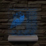 Egyedi Osztálygálya 3D LED Lámpa – Személyreszabható Pergamenes Nevekkel