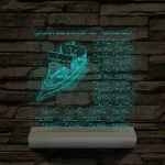 Egyedi Osztálygálya 3D LED Lámpa – Személyreszabható Pergamenes Nevekkel