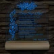 Szülőköszöntő virágokkal – 7 színű, színváltós 3D LED lámpa