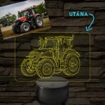 Saját fotó alapján készített vonalas grafika – 7 színű, színváltós LED lámpa