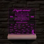 A legjobb edzőnek! - 7 színű 3D led lámpa
