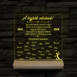 A legjobb edzőnek! - 7 színű 3D led lámpa