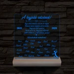 A legjobb edzőnek! - 7 színű 3D led lámpa
