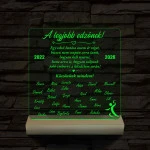 A legjobb edzőnek! - 7 színű 3D led lámpa