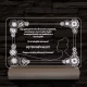 Nőnapi virágos-keretes egyedi személyre szabott 20 cm fa talppal 7 színű 3D led lámpa