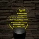 Szív Alakú 3D LED Lámpa – Megható Üzenettel Anyukáknak 7 színű 3D led lámpa