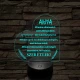 Szív Alakú 3D LED Lámpa – Megható Üzenettel Anyukáknak 7 színű 3D led lámpa
