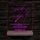 Csillaghullás személyre szabott 20 cm fa talp 7 színű 3D led lámpa