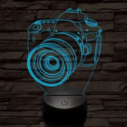 Profi fényképezőgép 7 színű 3D led lámpa