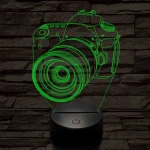 Profi fényképezőgép 7 színű 3D led lámpa