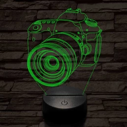 Profi fényképezőgép 7 színű 3D led lámpa