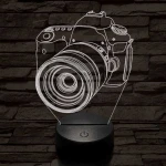 Profi fényképezőgép 7 színű 3D led lámpa