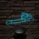 Láncfűrész 7 színű 3D led lámpa