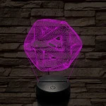 Nonfiguratív labda 7 színű 3D led lámpa