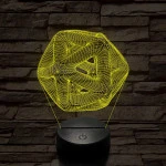 Nonfiguratív labda 7 színű 3D led lámpa