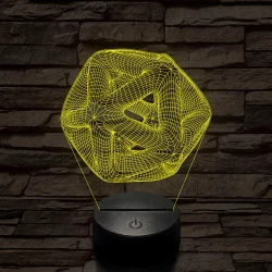 Nonfiguratív labda 7 színű 3D led lámpa