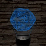 Nonfiguratív labda 7 színű 3D led lámpa