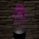 Skibidi Toilet meme 7 színű 3D led lámpa