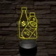 A gazdagság titka: 50 ft 7 színű 3D led lámpa