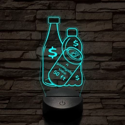 A gazdagság titka: 50 ft 7 színű 3D led lámpa