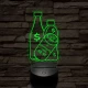 A gazdagság titka: 50 ft 7 színű 3D led lámpa