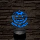 Halloween tökfej 7 színű  3D led lámpa