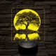 Holdfény fa 7 színű valósághű 3D led lámpa