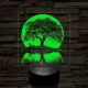 Holdfény fa 7 színű valósághű 3D led lámpa