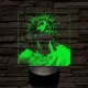 Jézus áhitat 7 színű valósághű 3D led lámpa