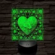 Virágzó szív 7 színű valósághű 3D led lámpa