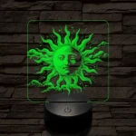 Napkorong tarot 7 színű valósághű 3D led lámpa