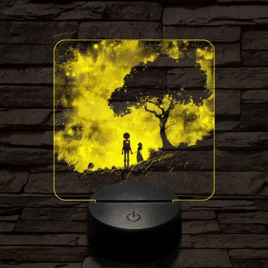 Közös remény 7 színű valósághű 3D led lámpa