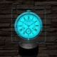 Zsebóra 7 színű valósághű 3D led lámpa