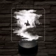 Völgylovaglás 7 színű valósághű 3D led lámpa