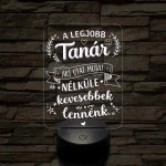 A legjobb tanár – 7 színű 3D LED lámpa