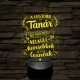 A legjobb tanár – 7 színű 3D LED lámpa