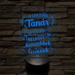 A legjobb tanár – 7 színű 3D LED lámpa