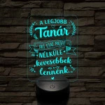 A legjobb tanár – 7 színű 3D LED lámpa