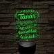 A legjobb tanár – 7 színű 3D LED lámpa