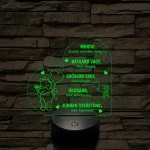 Micimackó és Malacka - 7 színű, színváltós 3D LED lámpa