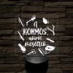 A körmös, akiről beszéltek – 7 színű, színváltós 3D LED lámpa
