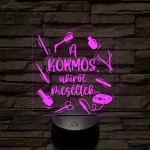 A körmös, akiről beszéltek – 7 színű, színváltós 3D LED lámpa