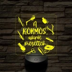 A körmös, akiről beszéltek – 7 színű, színváltós 3D LED lámpa