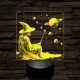 Űrvarázsló 7 színű, színváltós, valósághű  3D led lámpa