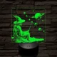 Űrvarázsló 7 színű, színváltós, valósághű  3D led lámpa