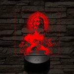 Krisztus szíve 7 színű valósághű 3D led lámpa