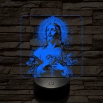 Krisztus szíve 7 színű valósághű 3D led lámpa