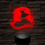 Az éj nővére 7 színű valósághű 3D led lámpa